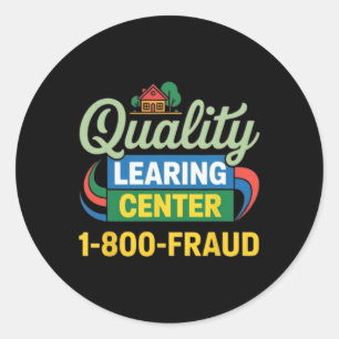Sticker Rond Centre de formation de qualité pour enseignants dr