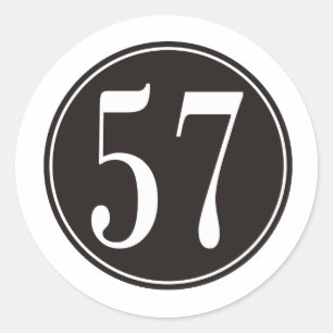 Sticker Rond Cercle #57 noir