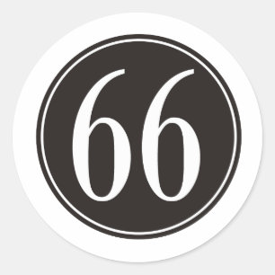 Sticker Rond Cercle #66 noir
