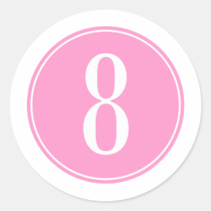 Sticker Rond Cercle #8 rose