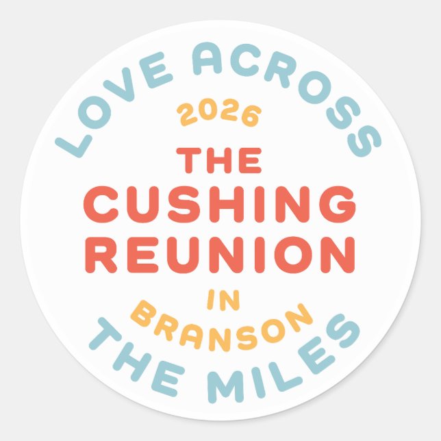 Sticker Rond Cercle Cushing (Devant)