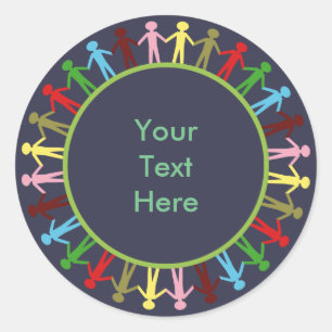 Sticker Rond Cercle d'amour