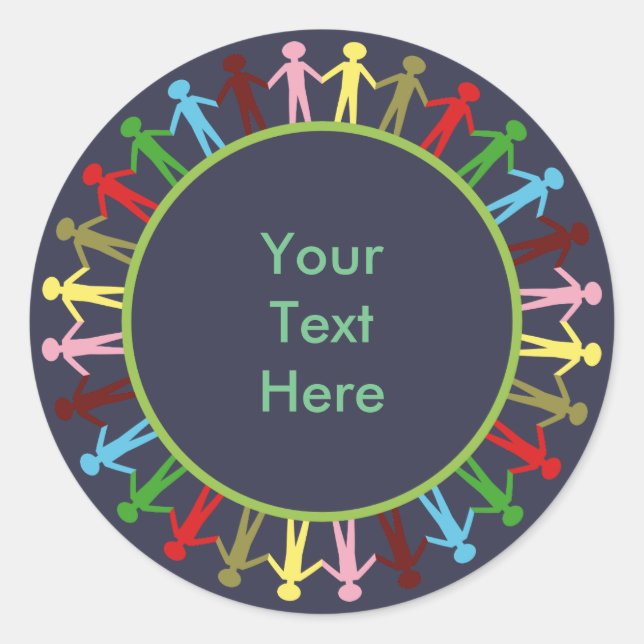 Sticker Rond Cercle d'amour (Devant)