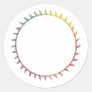 Sticker Rond Cercle de vie - Feuille