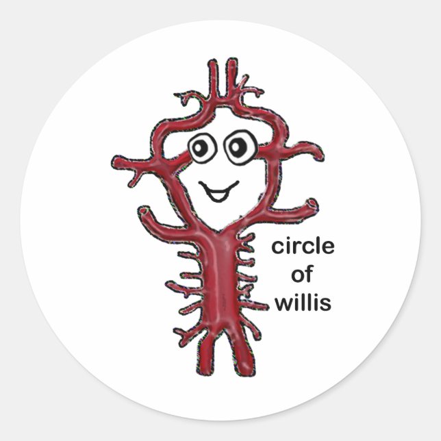 Sticker Rond Cercle de Willis (Devant)