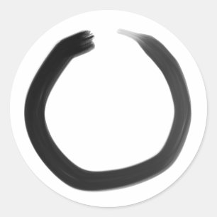 Sticker Rond Cercle Enso Bouddhiste Zen