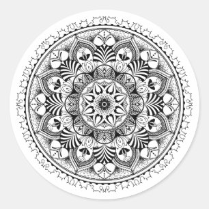 Sticker Rond Cercle Mandala