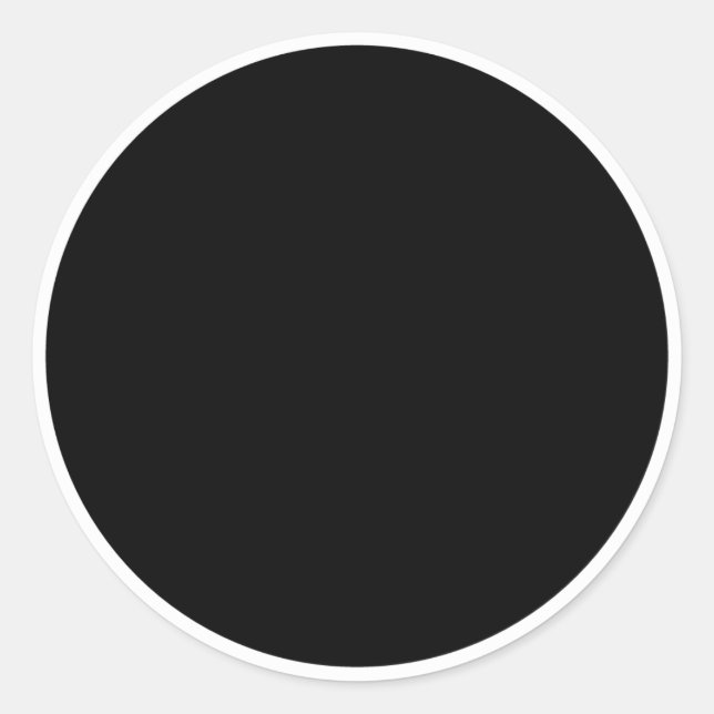 Sticker Rond Cercle noir avec cadre cercle blanc (Devant)