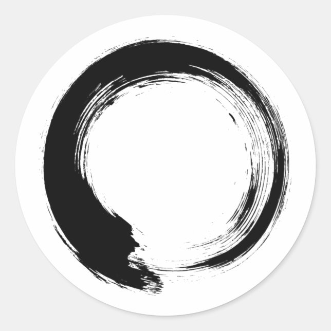 Sticker Rond Cercle Zen Enso (Devant)