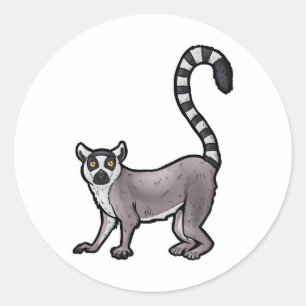 Sticker Rond Cercler Lemur