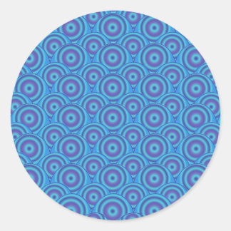 Sticker Rond Cercles bleu et violet Amusez-vous en bleu ! Inséa