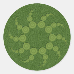 Sticker Rond Cercles de culture UFO