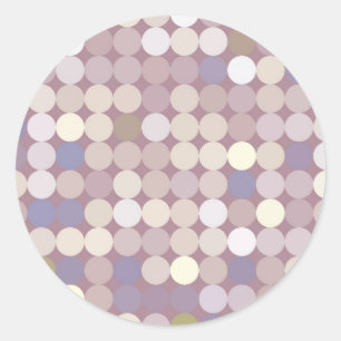 Sticker Rond Cercles de tissu motif abstrait