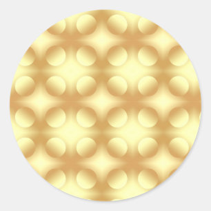 Sticker Rond Cercles dorés vierges Modèle élégant