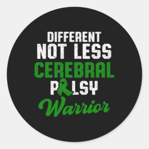 Sticker Rond Cérébral Palsy Cp Sensibilisation Fier Guerrier Su