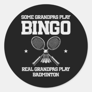 Sticker Rond Certains grands-pères jouent au bingo de vrais gra