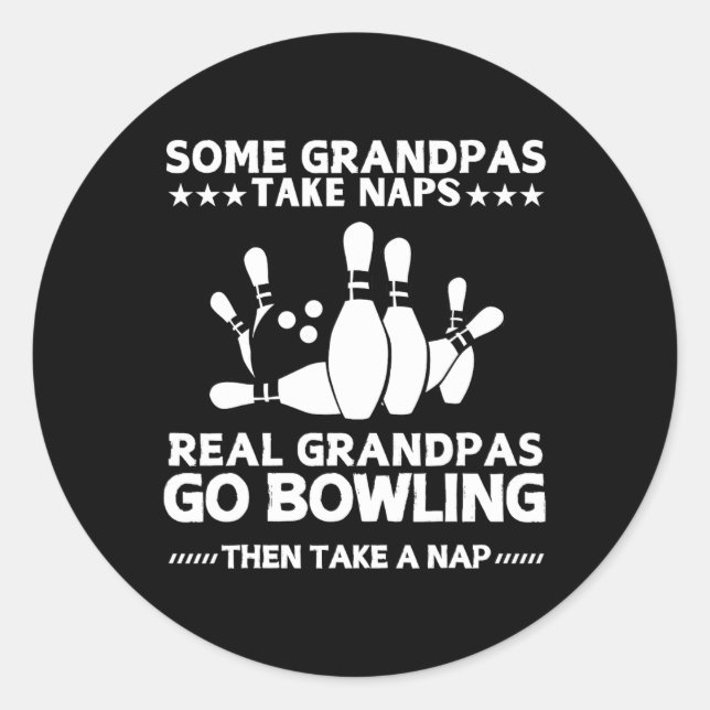Sticker Rond Certains papas prennent des siestes de vrais papas (Devant)