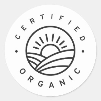 Sticker Rond Certifié biologique