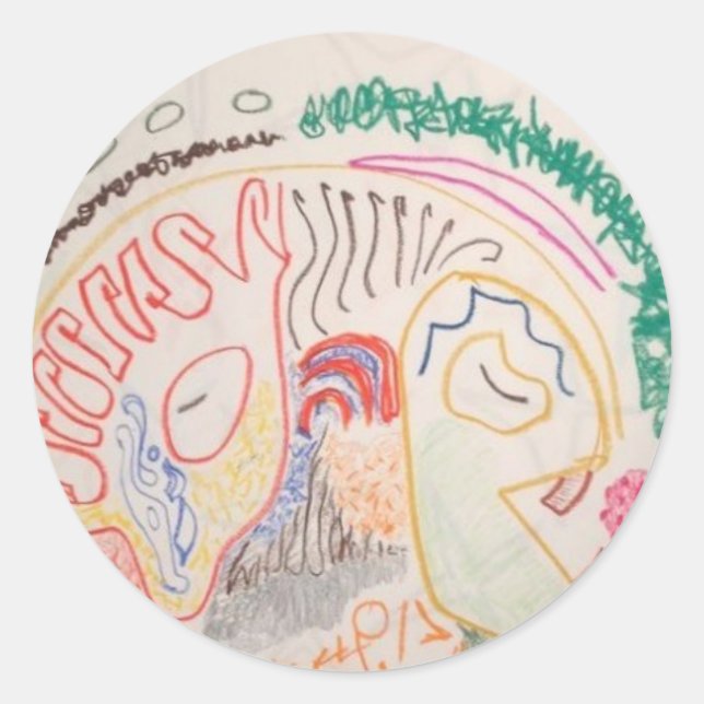 Sticker Rond Cerveau (Devant)
