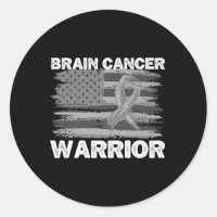 Cerveau Cancer Guerrier Papa Hommes Usa Drapeau Ca