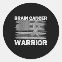 Cerveau Cancer Guerrier Papa Hommes Usa Drapeau Ca
