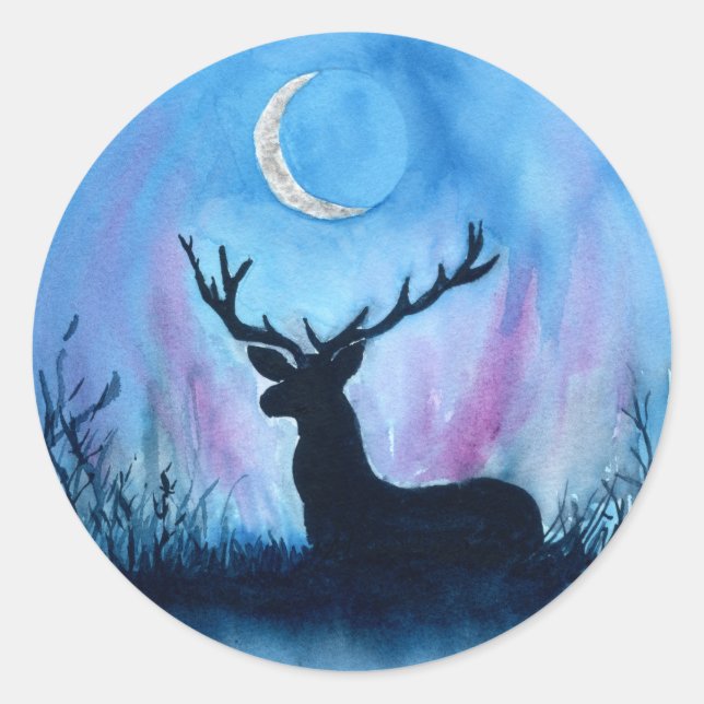 Sticker Rond Ceryneian Hind (Devant)