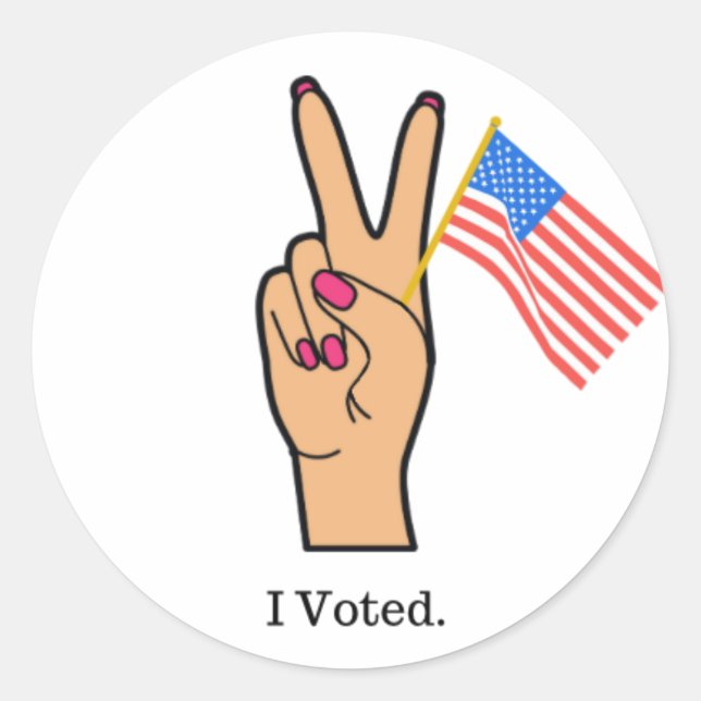 Sticker Rond Ces Ongles Votés (Devant)