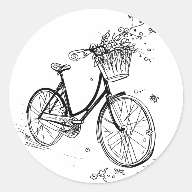 Sticker Rond C'est beau dehors (Devant)