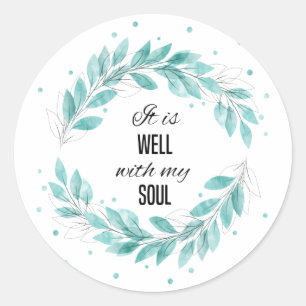 Sticker Rond C'est bien avec mon âme