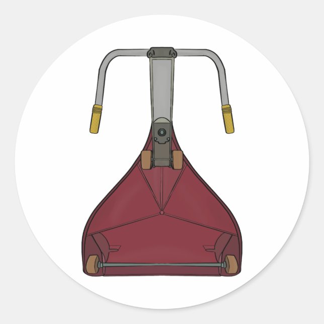 Sticker Rond C'est comme ça que je conduisais dans les années 7 (Devant)