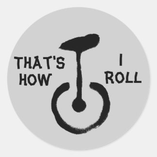 Sticker Rond C'est comme ça que je roule