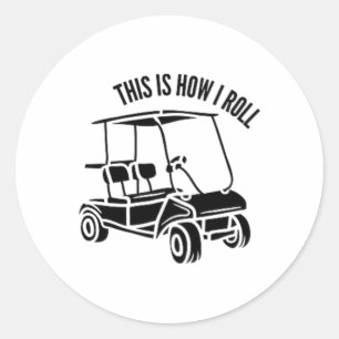 Sticker Rond C'est comme ça que je roule - La vie en voiturette