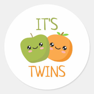 Sticker Rond C'est des jumeaux