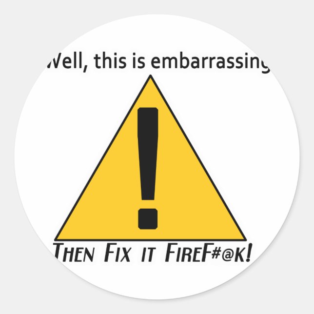 Sticker Rond C'est embêtant 2 (Devant)