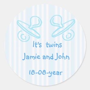 Sticker Rond C'est la pacifier jumelle