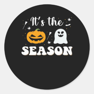 Sticker Rond C'est la saison effrayante