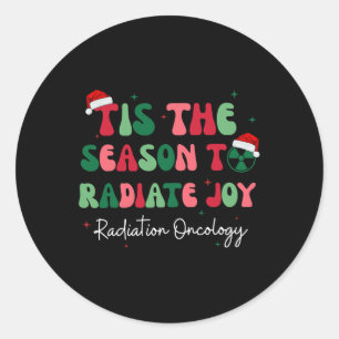 Sticker Rond C'Est La Saison Pour Rayonner Joie Radiation Oncol