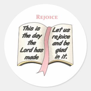 Sticker Rond C'est le jour que le Seigneur a fait