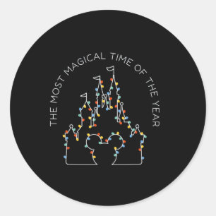 Sticker Rond C'Est Le Moment Le Plus Magique De L'Année Noël