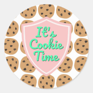 Sticker Rond C'est l'heure du cookie Troop Beverly Hills