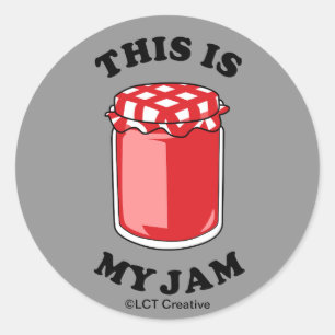 Sticker Rond C'Est Ma Confiture