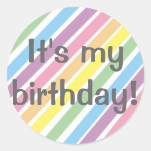 Sticker Rond C'est mon anniversaire !