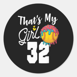 Sticker Rond C'est mon garçon Softll 32 Numéro Maman Papa Numér