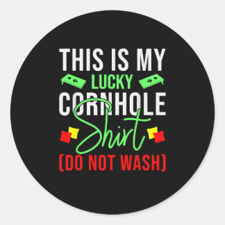 Sticker Rond C'Est Mon Lucky Cornhole