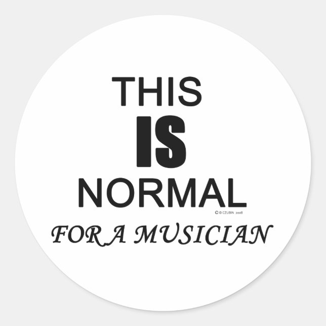 Sticker Rond C'est normal (Devant)