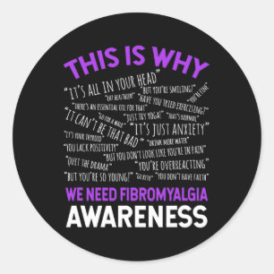 Sticker Rond C'est pourquoi nous avons besoin de sensibilisatio