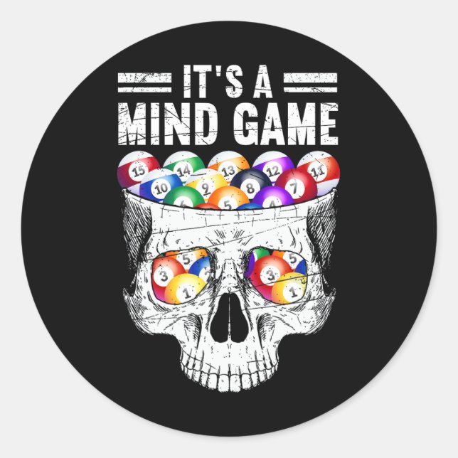 Sticker Rond C'est un jeu d'esprit (Devant)