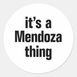 Sticker Rond c'est un mendoza