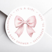C'est une Baby Shower Rose pour Bébé Fille