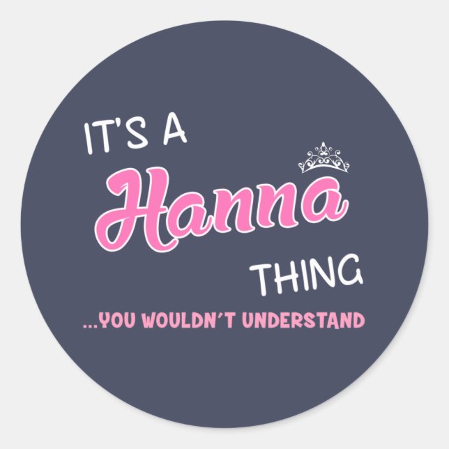 Sticker Rond C'est une chose que tu ne comprendrais pas (Devant)